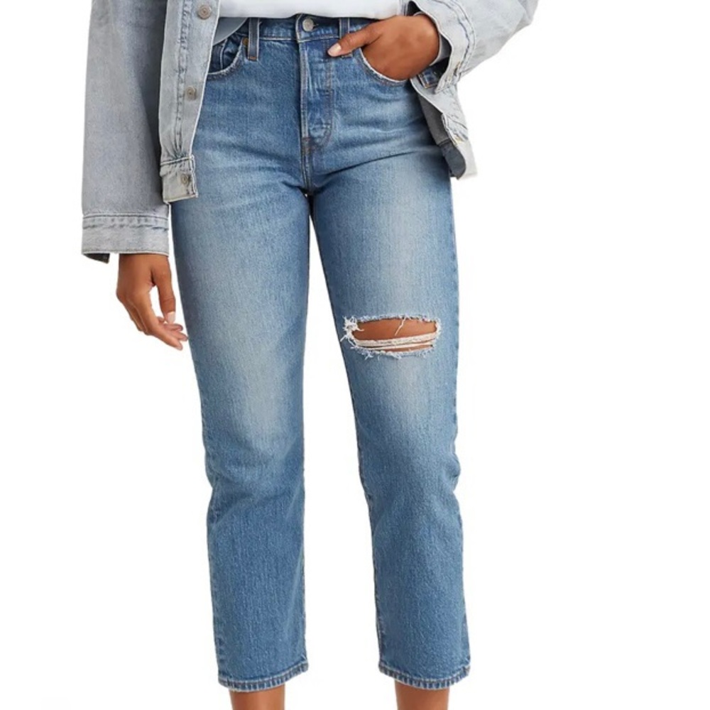Levi’s Wedgie High Waist Straight Leg Ankle Jeans